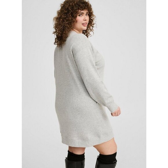 NWT Torrid Mini Sweatshirt Dress - Picture 4 of 5